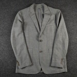 Bonobos Men's Gray Wool Slim Two Button Blazer Sport Coat Marzotto Size 42R